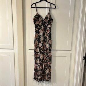 Floral Black Maxi Dress